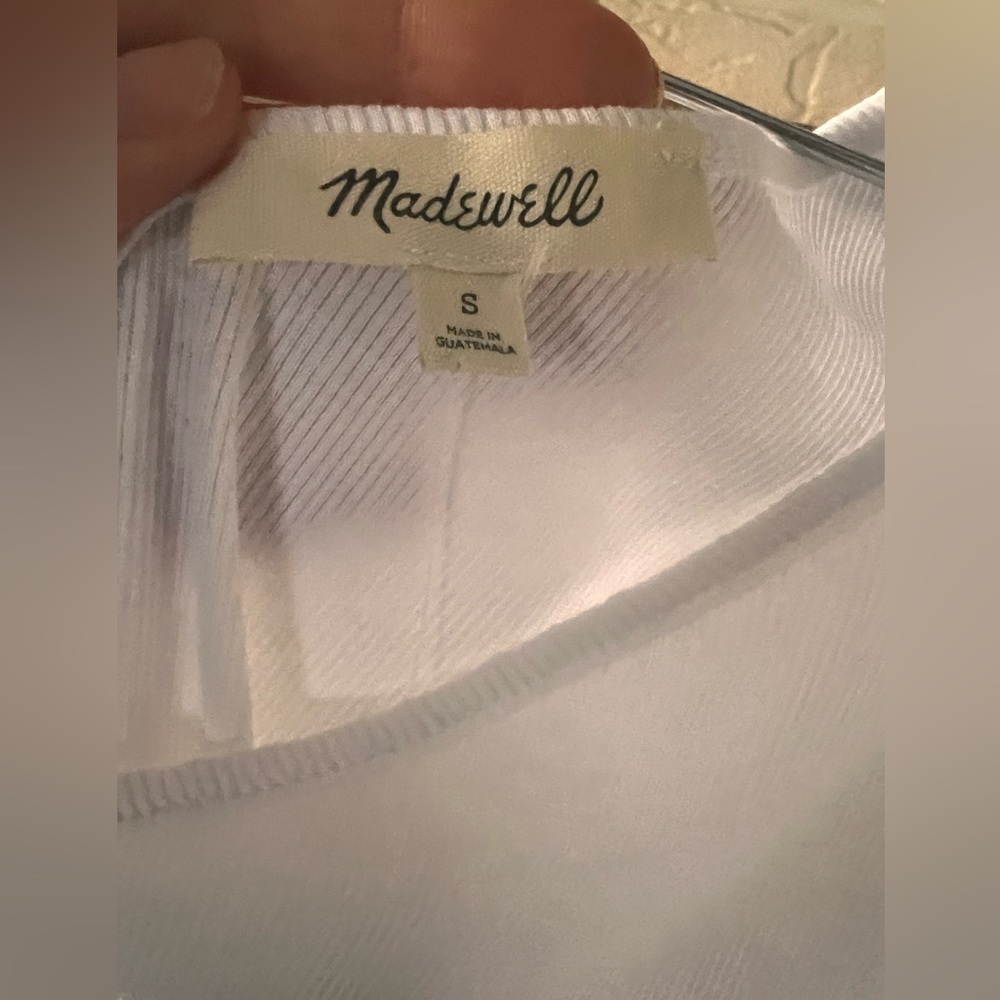 New! Madewell Ribbed One-Shoulder Top - Picture 3 of 5